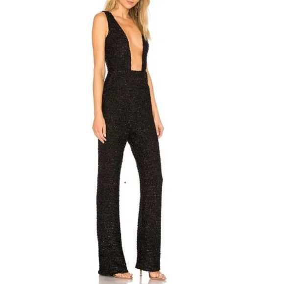 Revolve NBD Black Willa Jumpsuit - Small - Picture 2 of 7